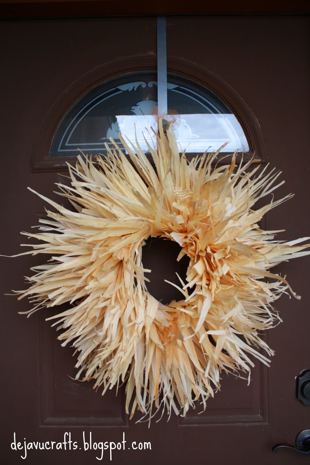 Dejavu*Crafts: Corn Husk Wreath!!