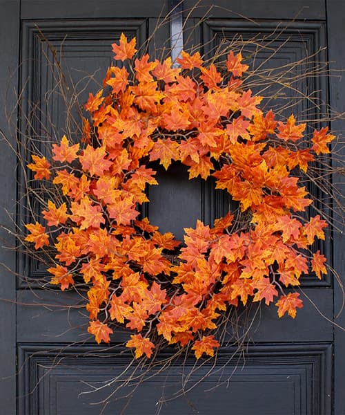 Autumn Maple Leaf Wreath | Rustic Garlands & Wreath
