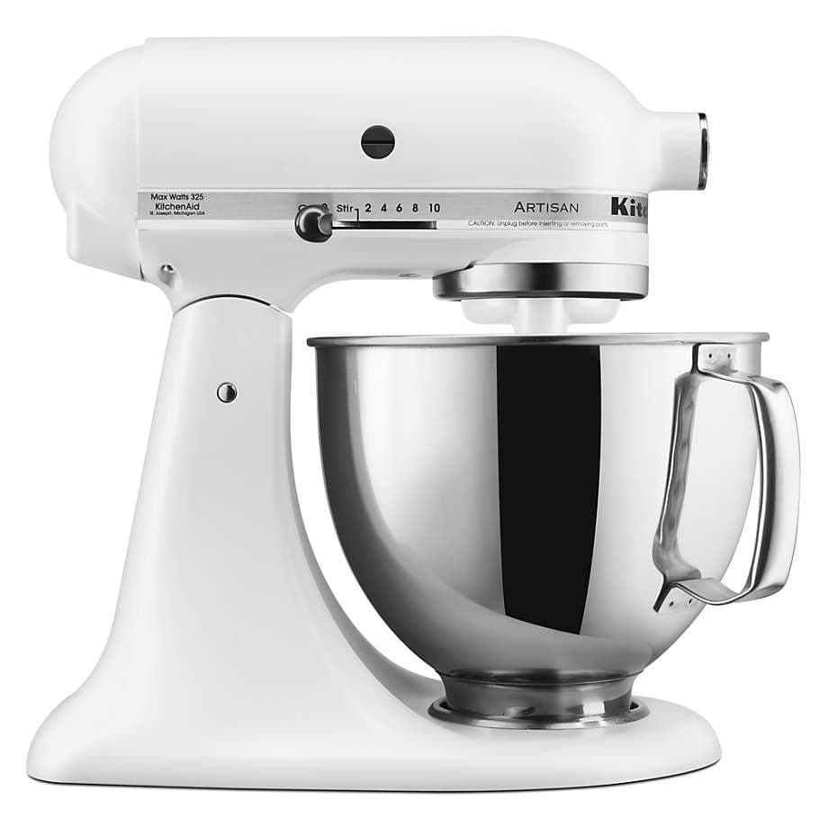 KitchenAid Artisan Series Matte White 5-Quart Tilt-Head Stand Mixer ...