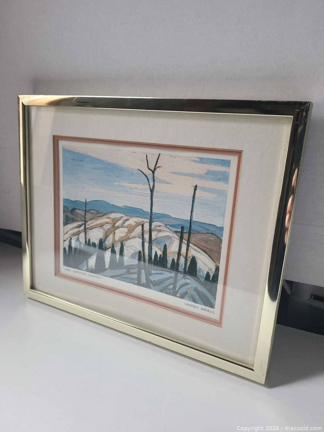 Lawren Harris Lake Superior Country framed print | Maxsold