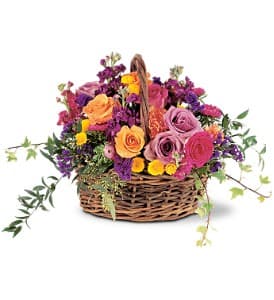 Teleflora's Garden Gathering Basket Basket Arrangement in Auburndale ...