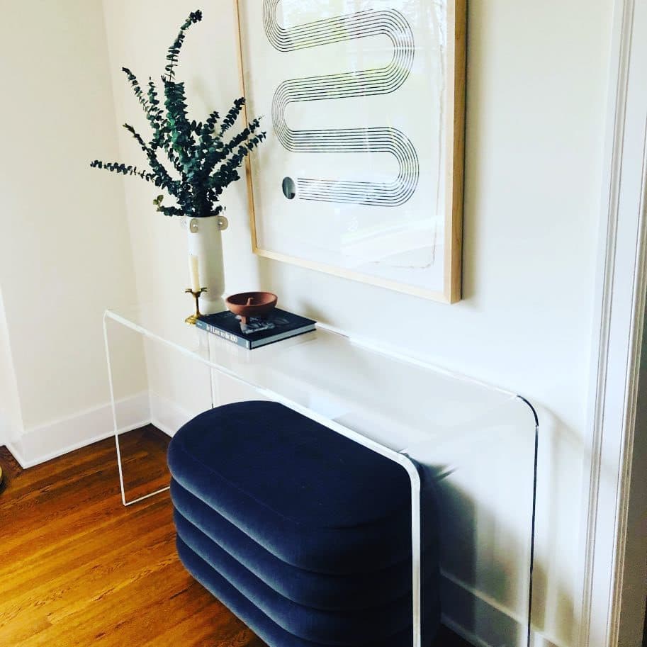 Peekaboo 56" Acrylic Console Table + Reviews | CB2