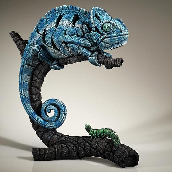 Chameleon in Blue - EDGE Sculpture ED42BL by Matt Buckley.