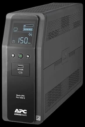 APC by Schneider Electric UPS, 1500VA Sine Wave UPS Battery Backup & Surge Protector, BR1500MS2 Backup Battery with AVR, (2) USB Charger Ports, Back-UPS Pro Uninterruptible Power Supply