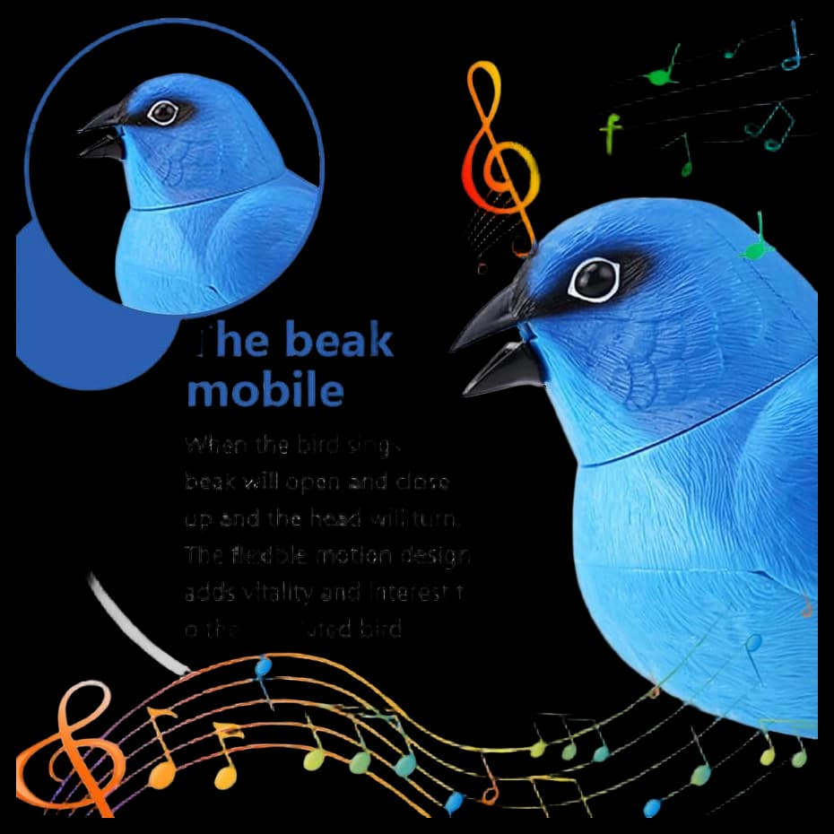 Motion Activated Singing Birds Tigrezy Interactive Cat Toy With