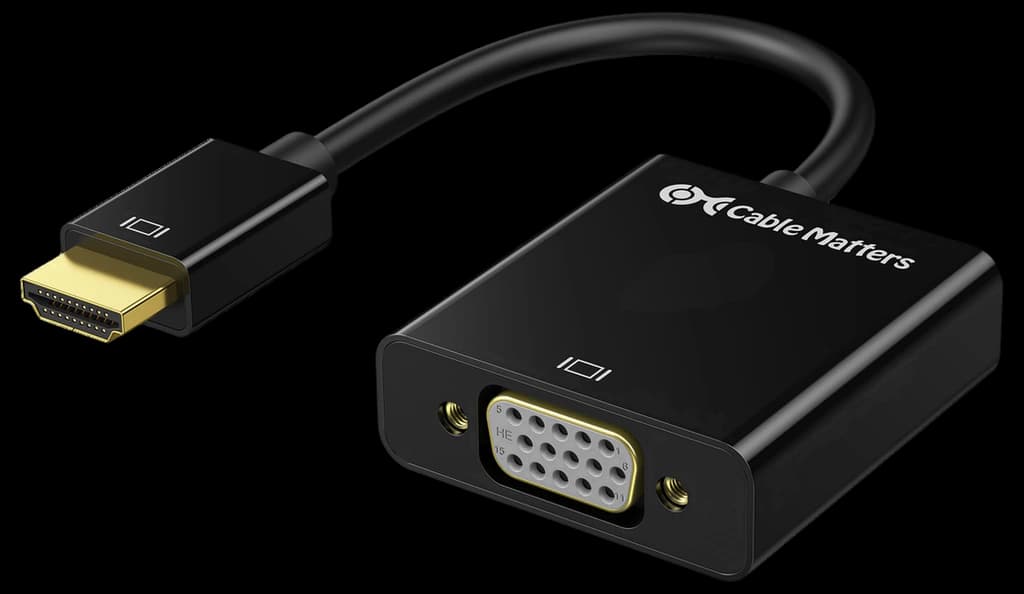 Cable Matters Unidirectional HDMI to VGA Adapter (Model 113046 ...