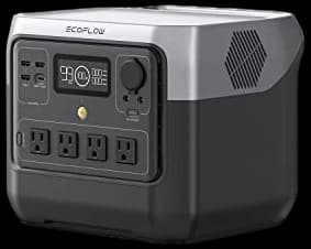 EF ECOFLOW Portable Power Station RIVER 2 Pro 700, 716Wh LiFePO4 Battery, 70 Min Fast Charging, 4X800W (X-Boost 1600W) AC Outlets, Solar Generator for Outdoor Camping/RVs/Home Use Black