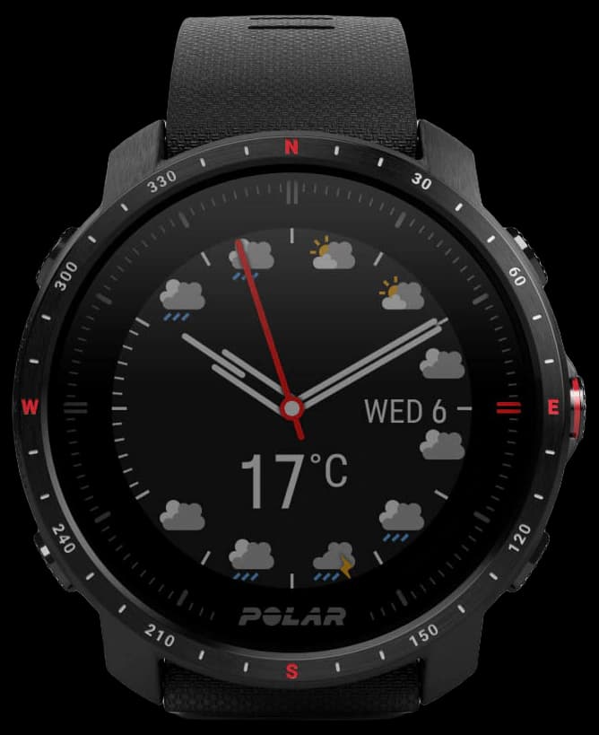 Polar Grit X Pro - GPS Multisport Smartwatch - Military Durability, Sapphire Glass, Wrist-Based Heart Rate, Long Battery Life, Navigation - Ideal for Outdoor Sports, Trail Running, Hiking, Black