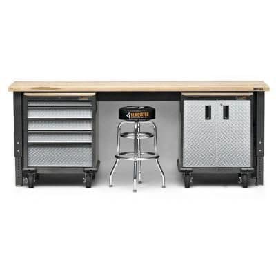 Gladiator Premier Series Pre-Assembled Steel Freestanding Garage ...