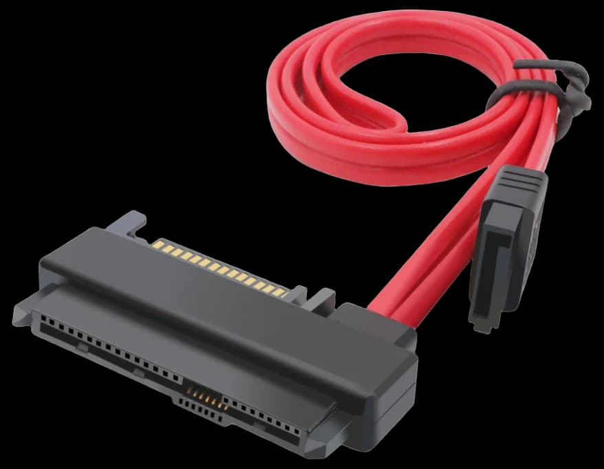 Monoprice 18 Inch SATA III 6.0 Gbps Cable with Locking Latch