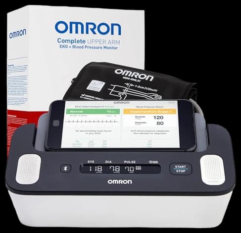 Amazon.com: OMRON Complete 2-in-1 Upper Arm Blood Pressure Monitor ...
