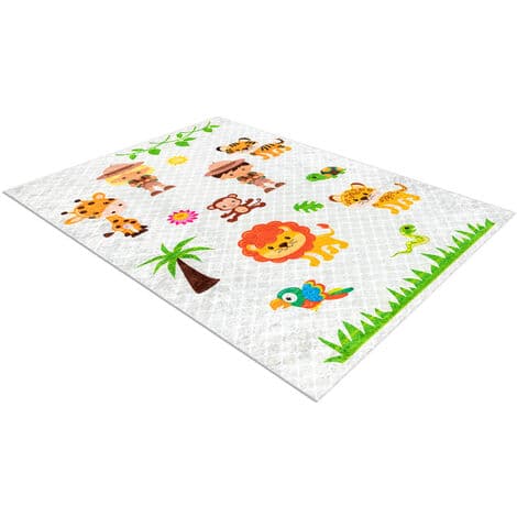 Tapis lavable JUNIOR 52104.801 Safaris, animaux pour les enfants ...