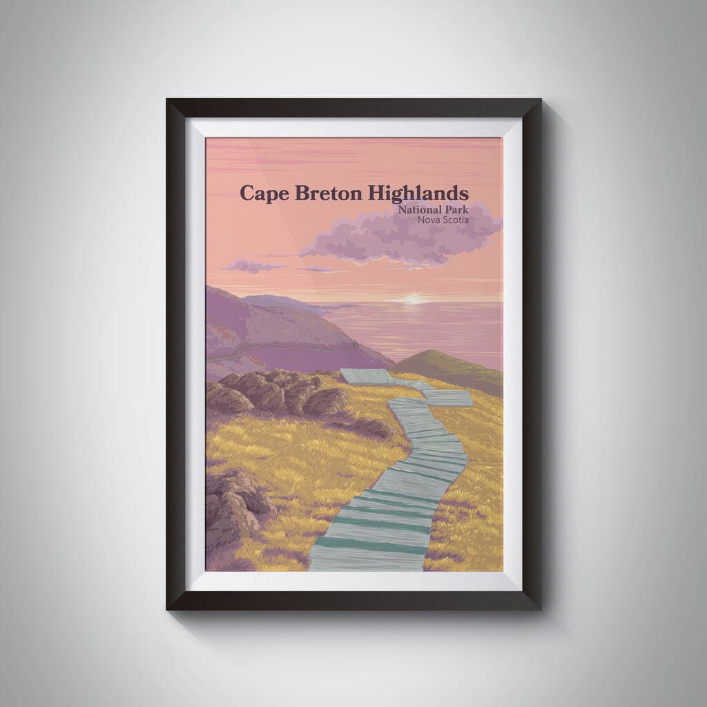 Cape Breton Highlands National Park Travel Poster By Bucket List Prints