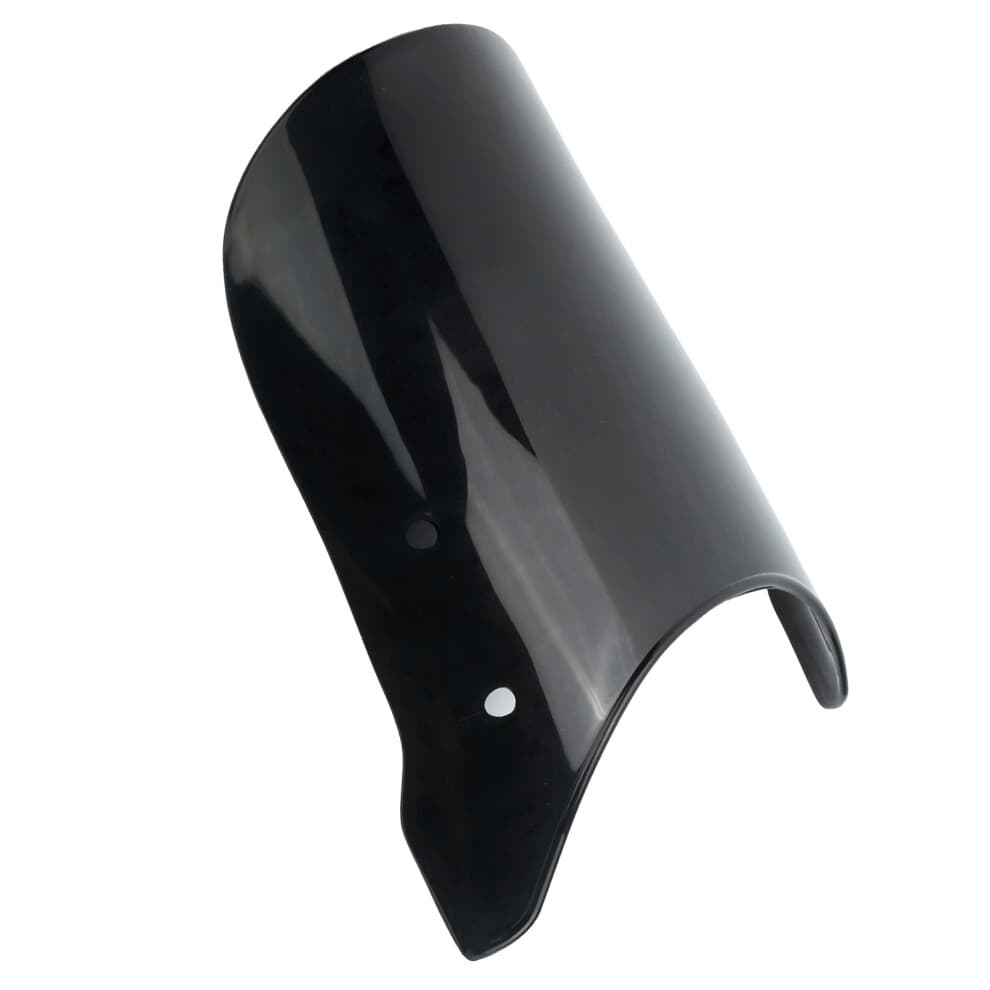 Universal 5-7in Motorcycle Wind Deflector Shield - Black Anti-Crack ...