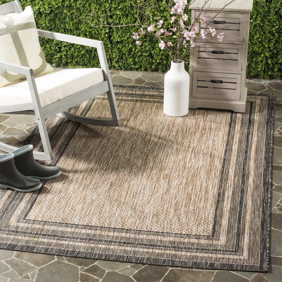 Natural Indoor Outdoor Rug | Courtyard by Safavieh