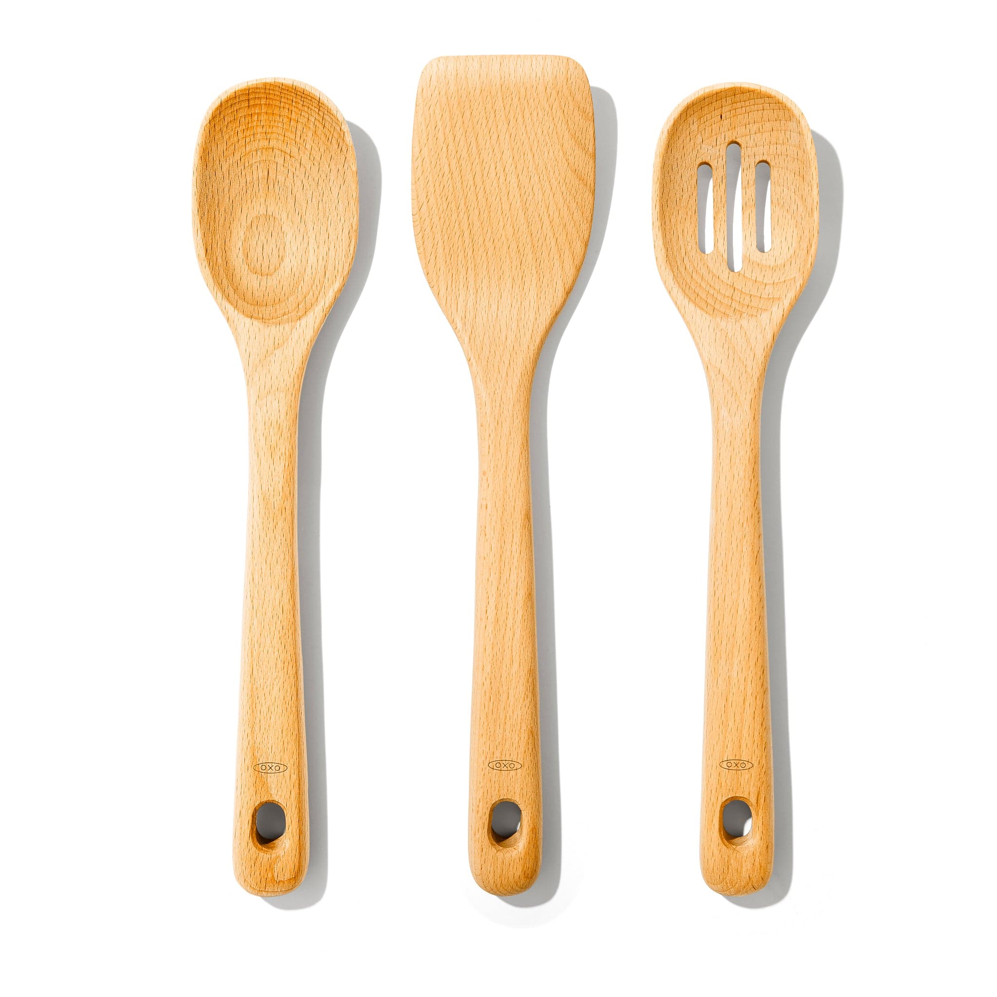 OXO Good Grips Wooden Spoon Set Brown 3-Piece Absolutely Price to value ...