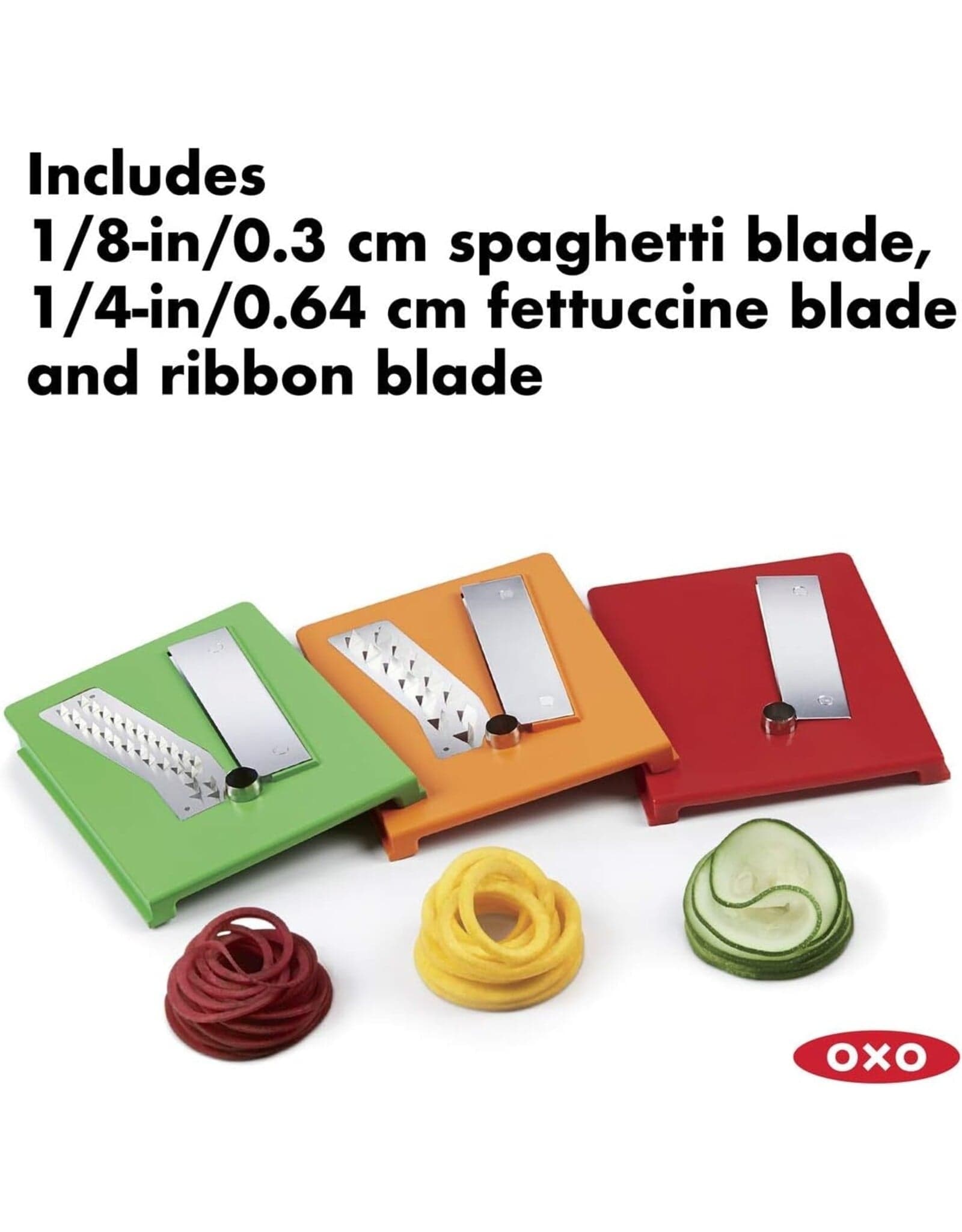 OXO Good Grips 3-Blade Tabletop Spiralizer with StrongHold Suction ...