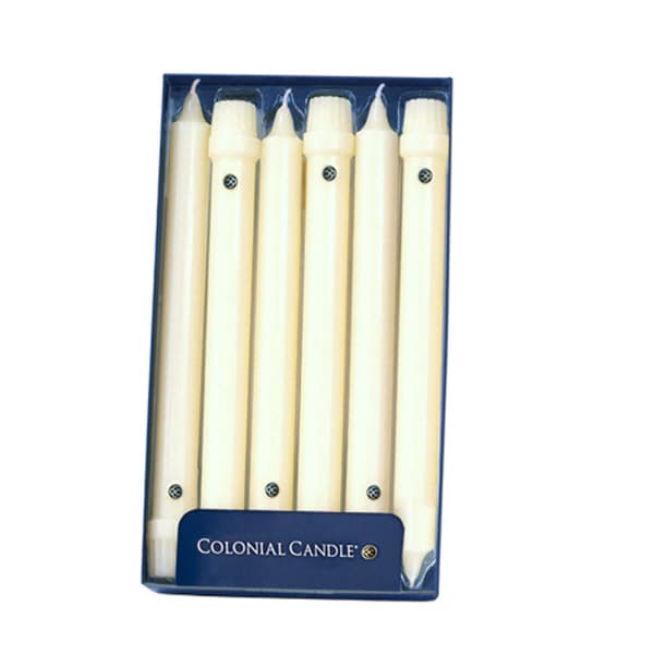 Colonial Candle Ivory 10" Unscented Classic Taper 12-Pack Colonial ...