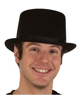 Jacobson Hat Co Black Top Hat Velvet - Imaginations Costume & Dance