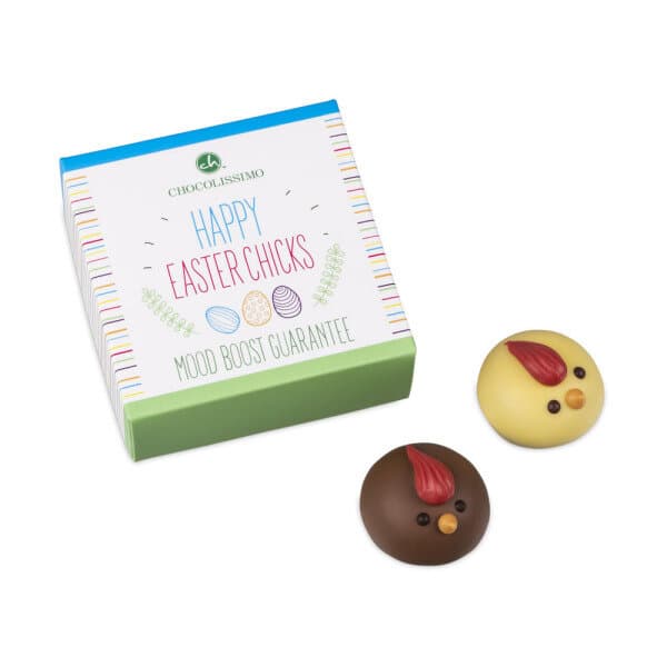 4 Happy Easter Chicks - Chocolates