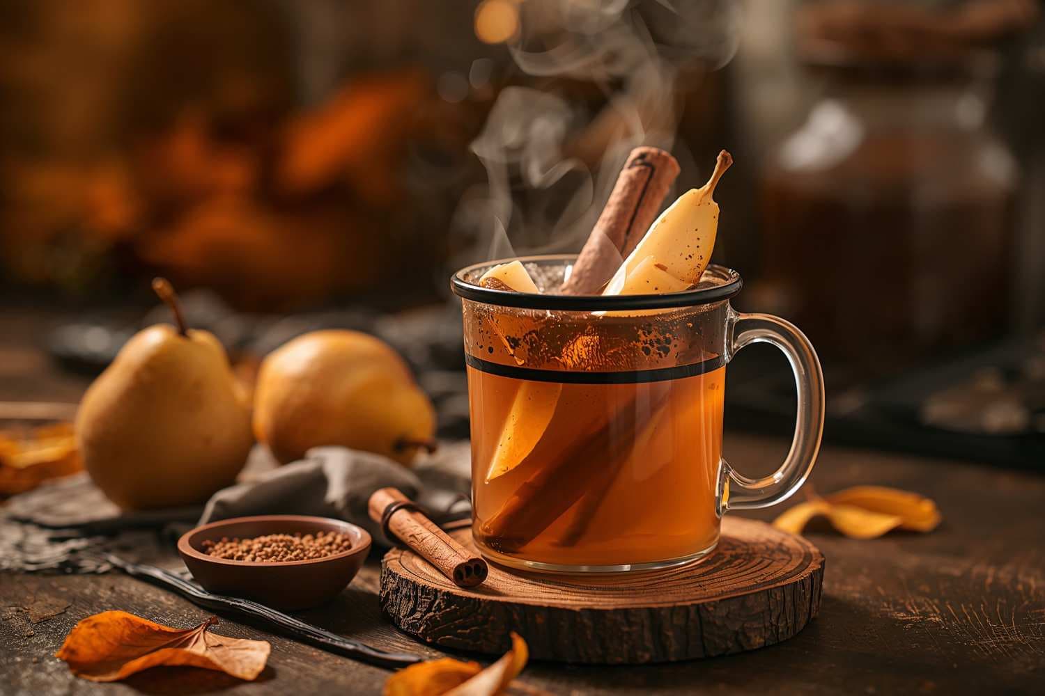 Spiced Pear Cider with Nutmeg and Vanilla - Cooking Kart