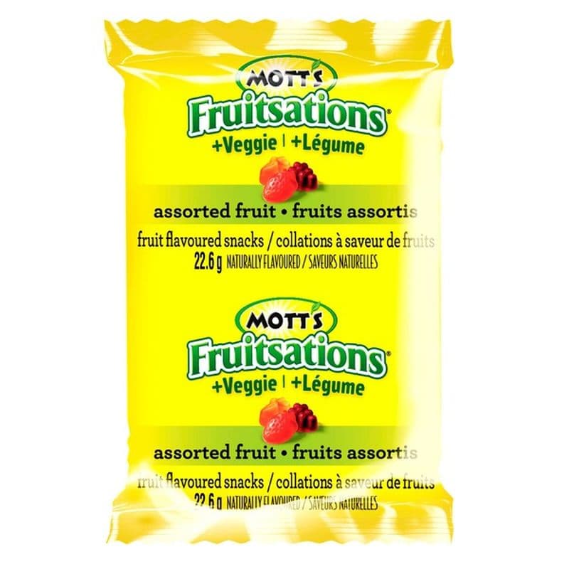 Mott's Fruitsations Assorted Fruit Shapes Snacks (22.6 g) - Instacart