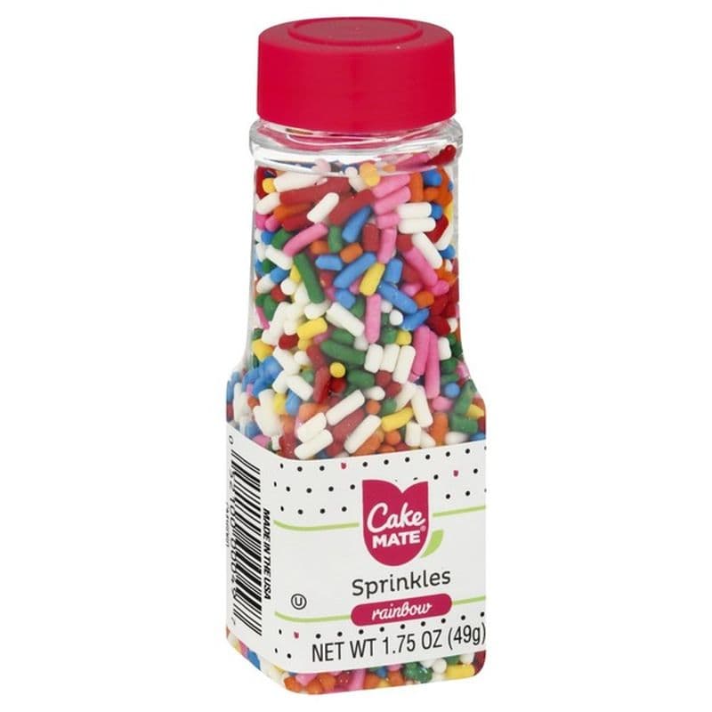 Cake Mate Sprinkles, Rainbow (1.75 oz) - Instacart