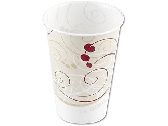 Solo Jazz Design Waxed Paper Cold Cups