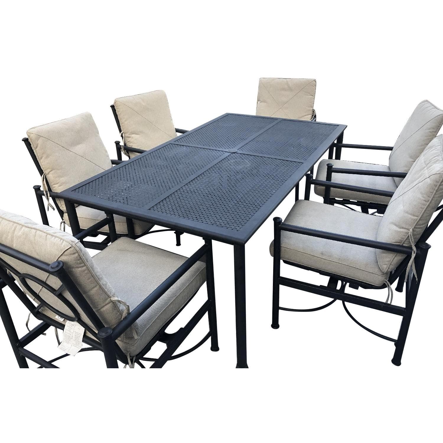 Hampton Bay 7-Piece Patio Dining Set - AptDeco