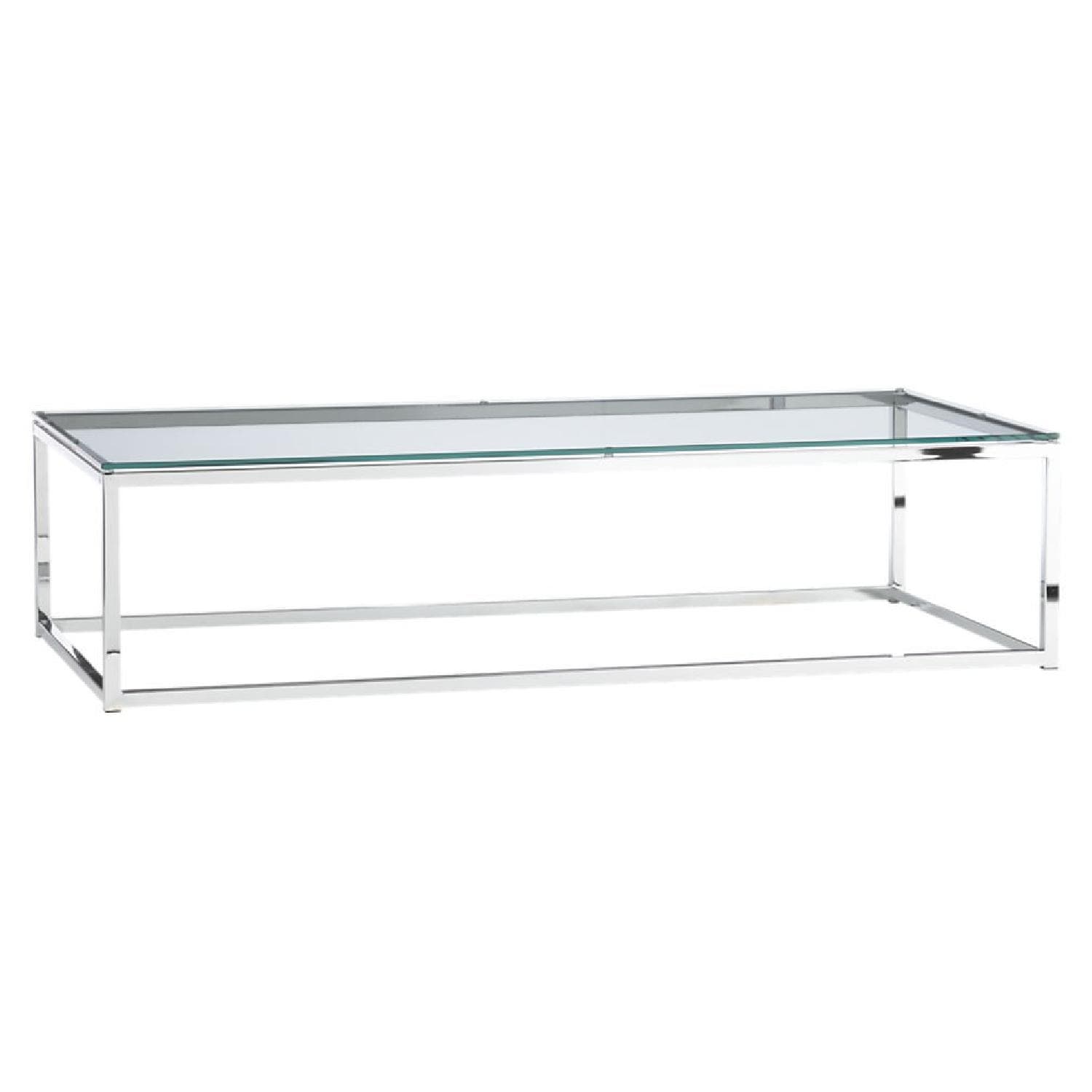 CB2 Smart Glass Top Coffee Table - AptDeco