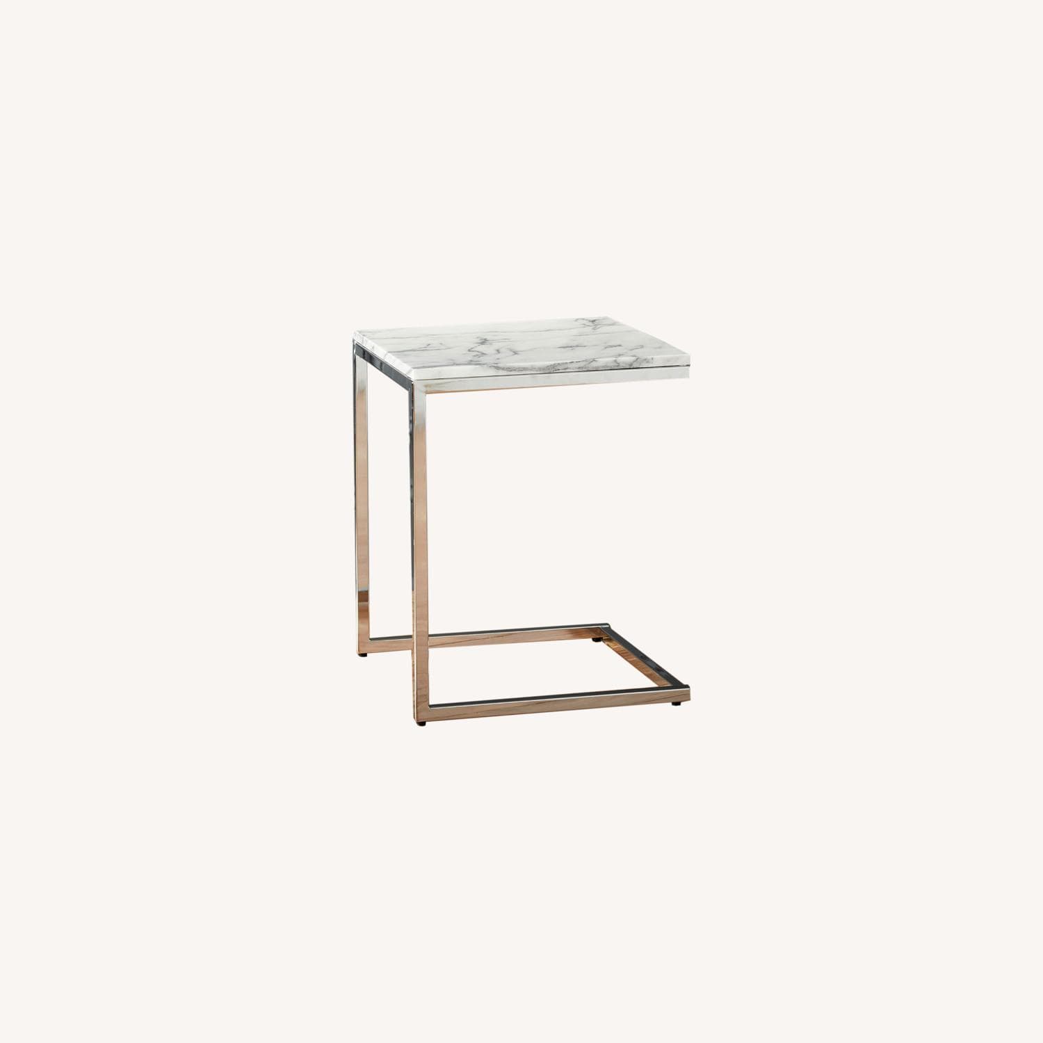 CB2 Marble Side Table - AptDeco