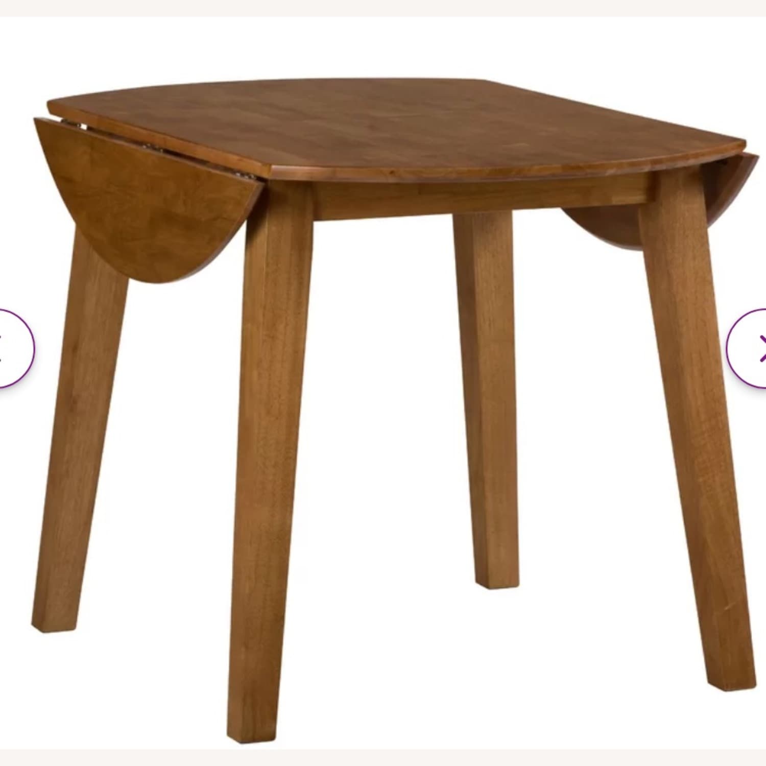 Wayfair Round Drop Leaf Wood Dining Table - AptDeco