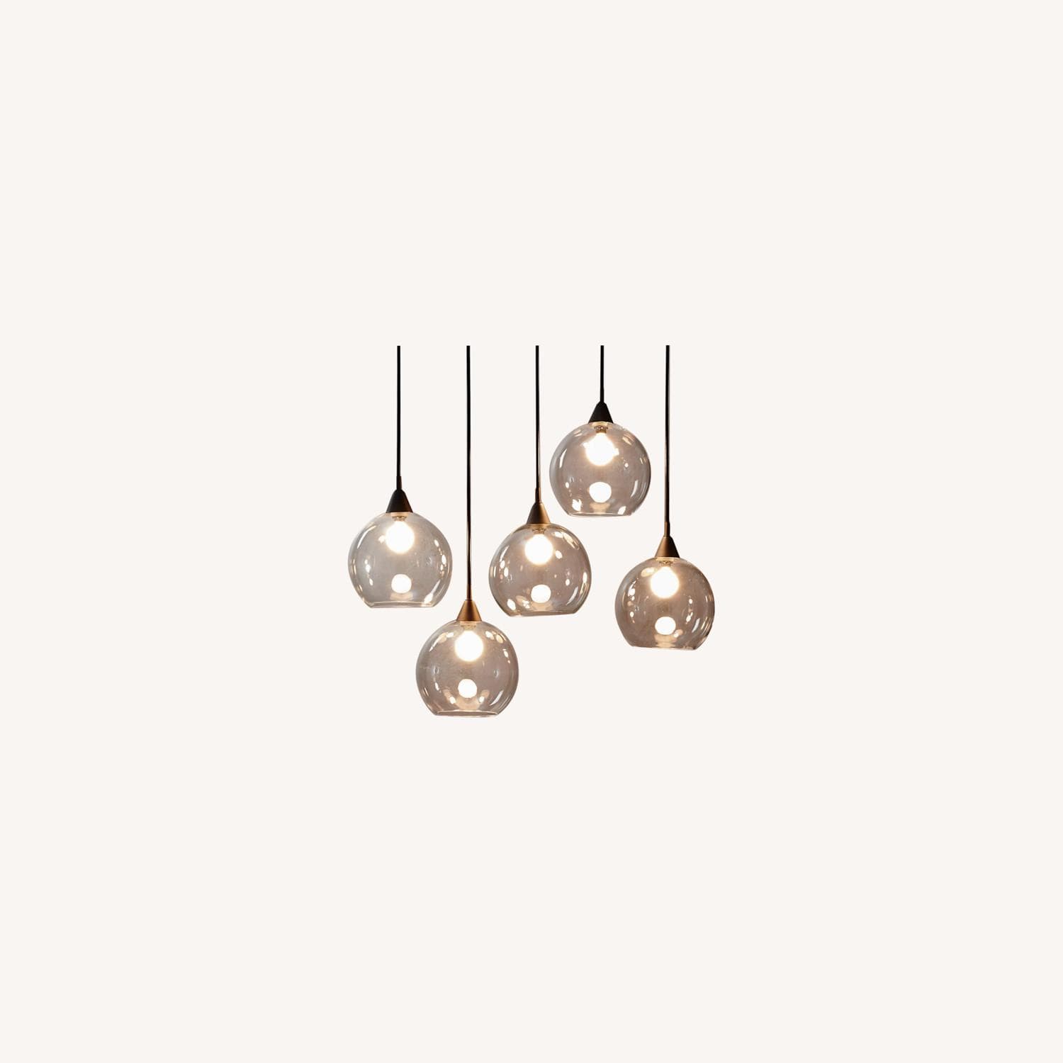 CB2 Firefly 5 Bulb Black Pendant Light - AptDeco