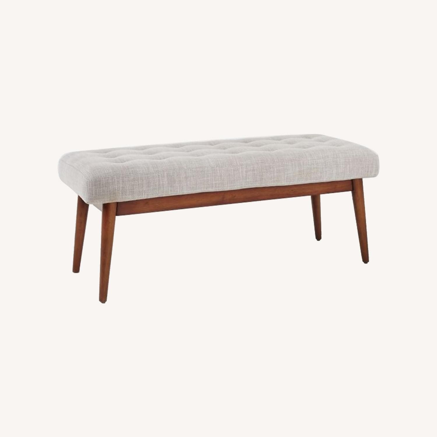 West Elm Midcentury Upholstered Bench, Poly - AptDeco