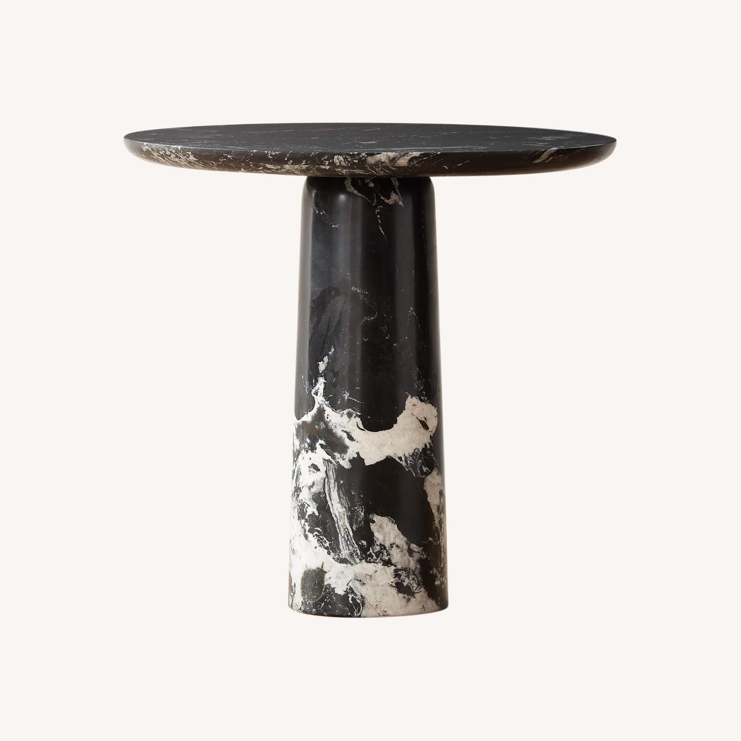 CB2 Black Marble Table - AptDeco