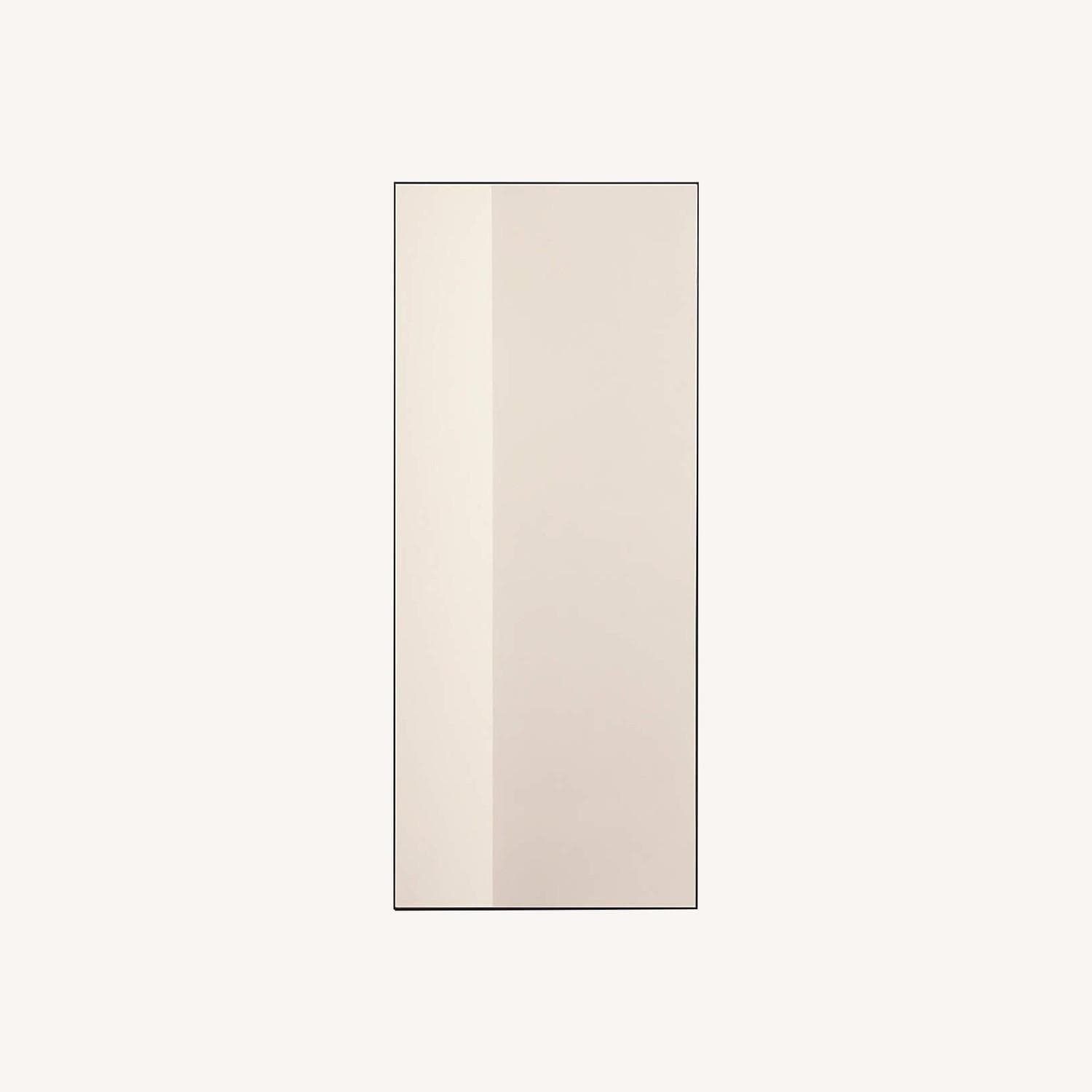 CB2 Infinity Modern Black Full-Length Floor Mirror 32"x76" - AptDeco