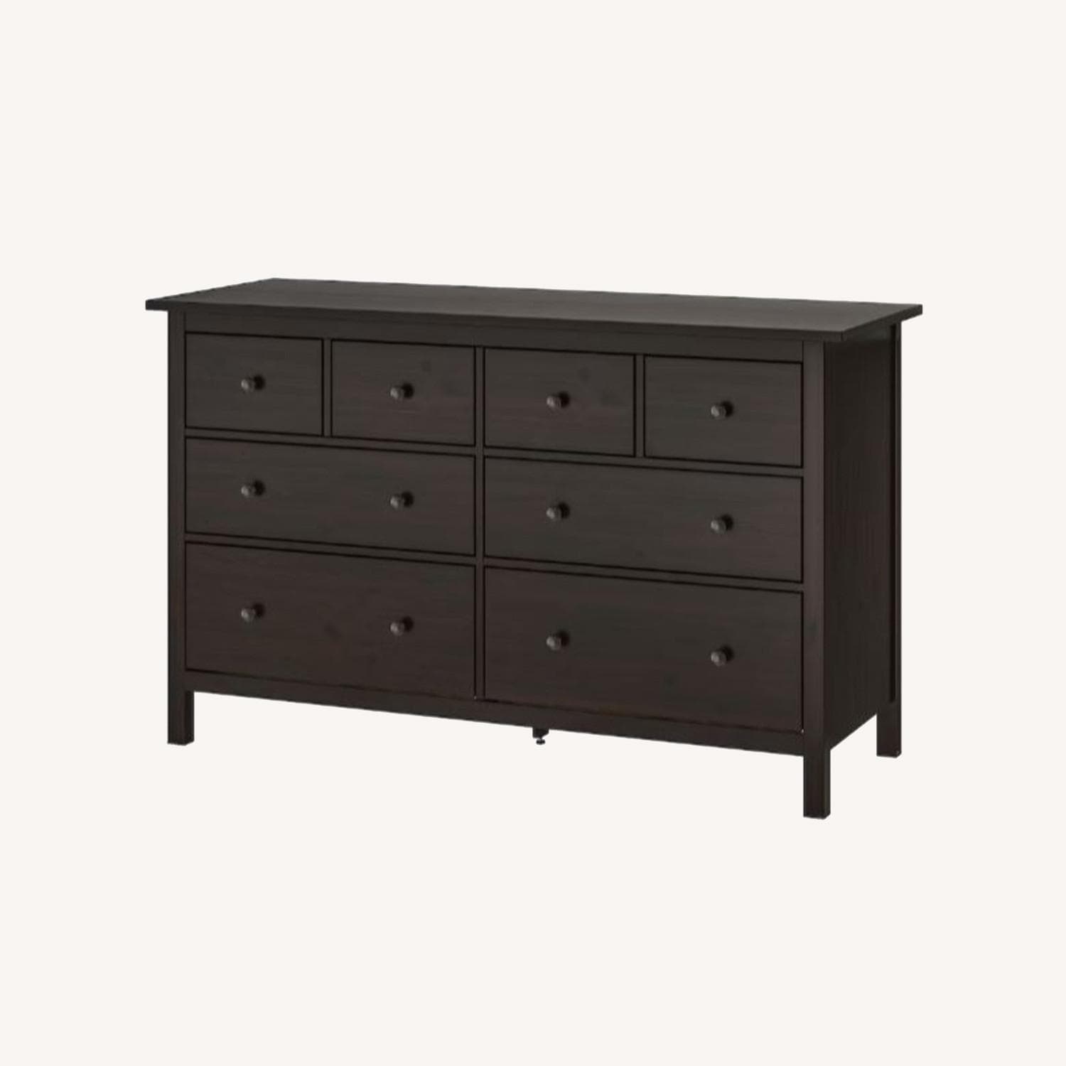IKEA HEMNES 8-Drawer Dresser Black-Brown - AptDeco