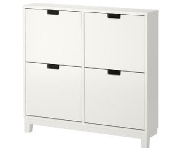 Ikea Stall Shoe Cabinet w/ 4 Compartments - AptDeco
