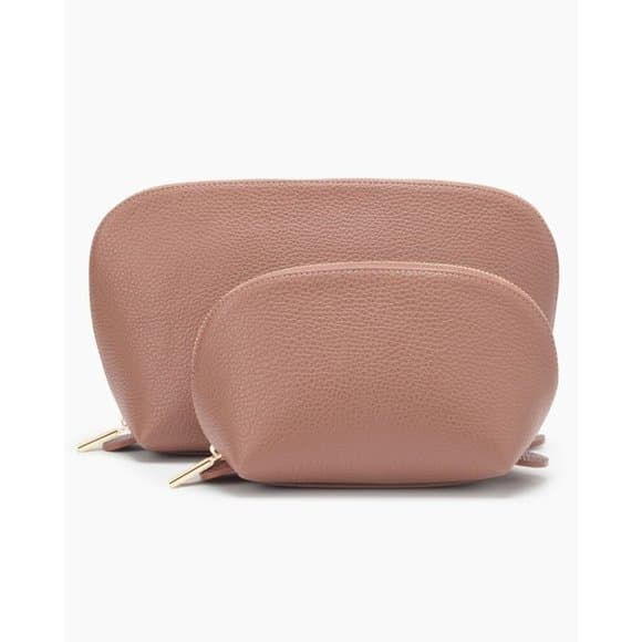 Cuyana | Bags | Nwt Cuyana Leather Travel Case Set Soft Rose Pebbled ...