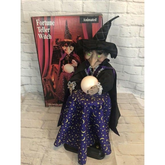 Gemmy | Holiday | Vintage Gemmy Fortune Teller Witch Animated Crystal ...
