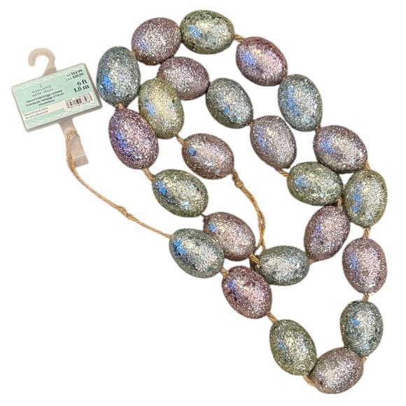 Ashland | Holiday | Nwt Ashland Glittery Egg 6ft Garland | Poshmark