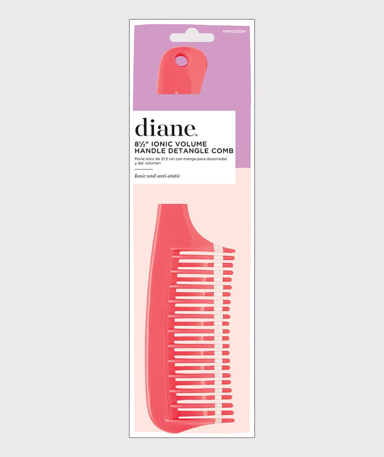 Ionic Volume Handle Detangle Comb - Diane Beauty