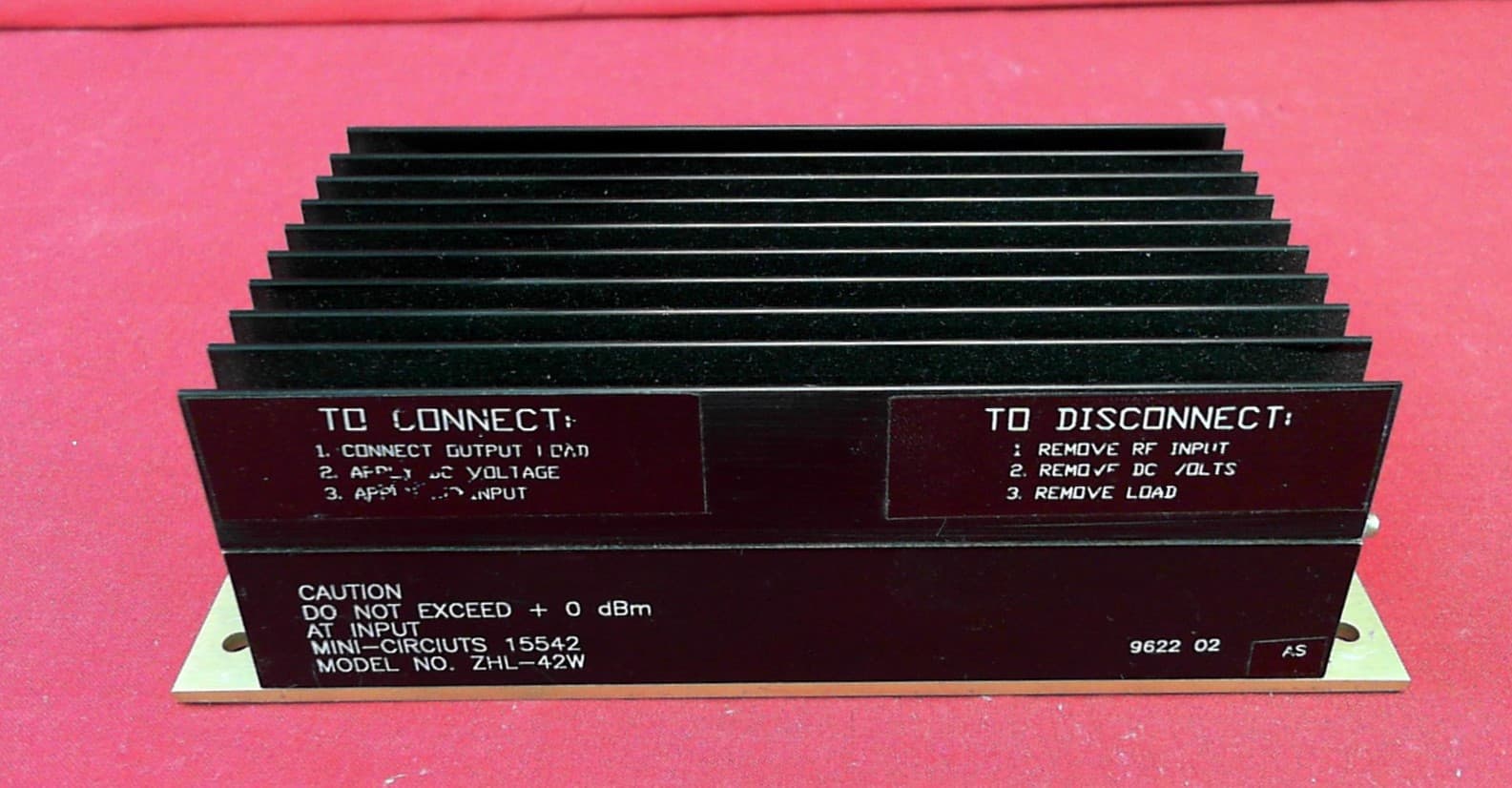 ZHL-42W (Mini-Circuits) | RF Amplifier 10-4200MHz 34dB | Alltest ...