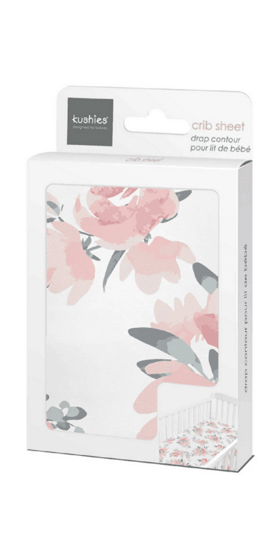 Buy Kushies Percale Crib Sheet Floral at Well.ca | Free Shipping $35 ...