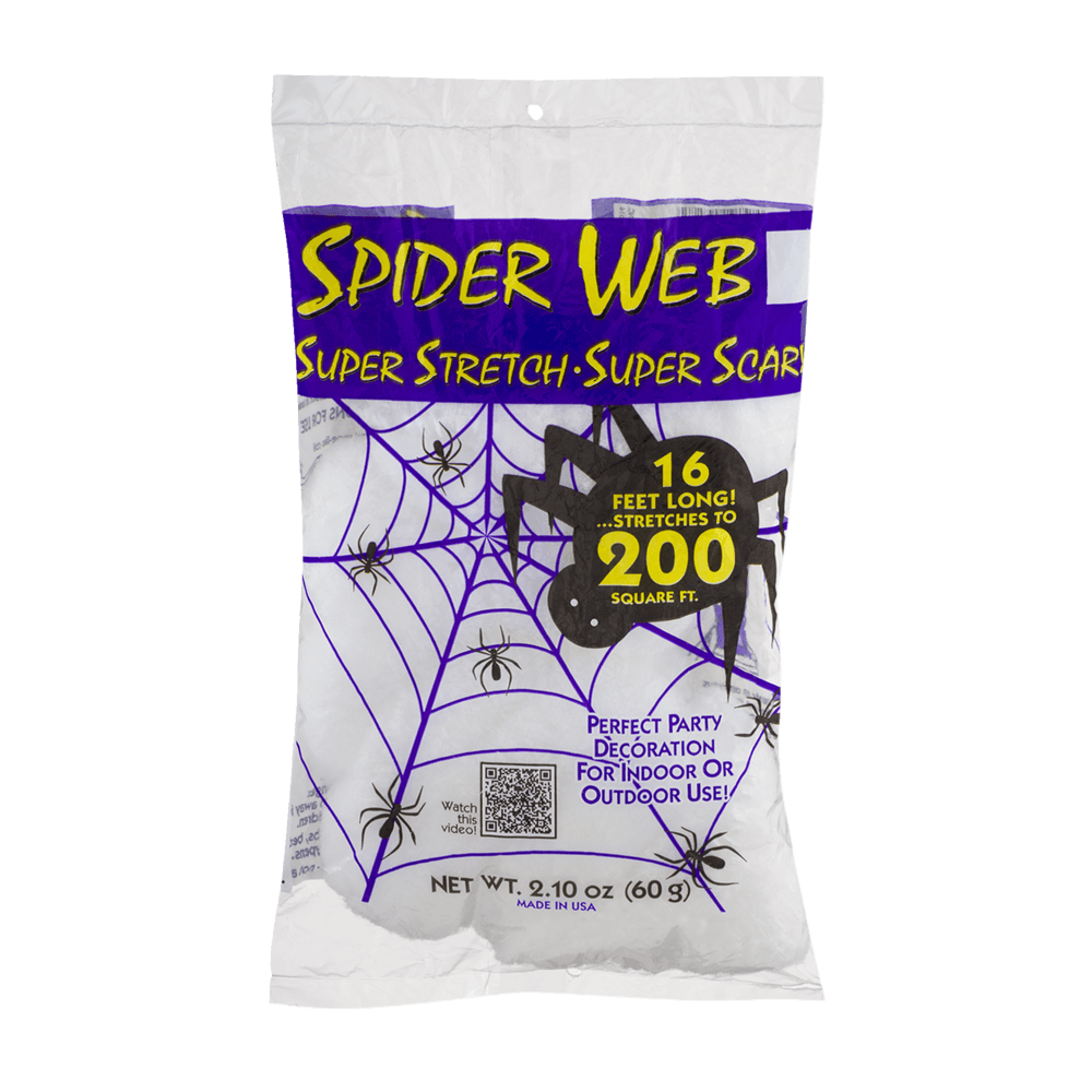 Fun World Halloween White Deluxe Super Stretch Spider Web 2.1 oz | Shipt