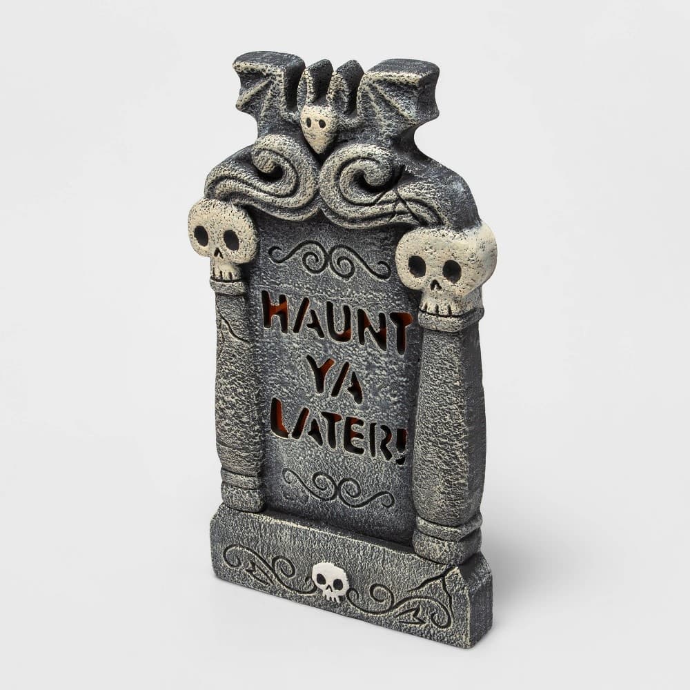 "Haunt Ya Later" Foam Tombstone Halloween Decorative Prop - Hyde & EEK ...