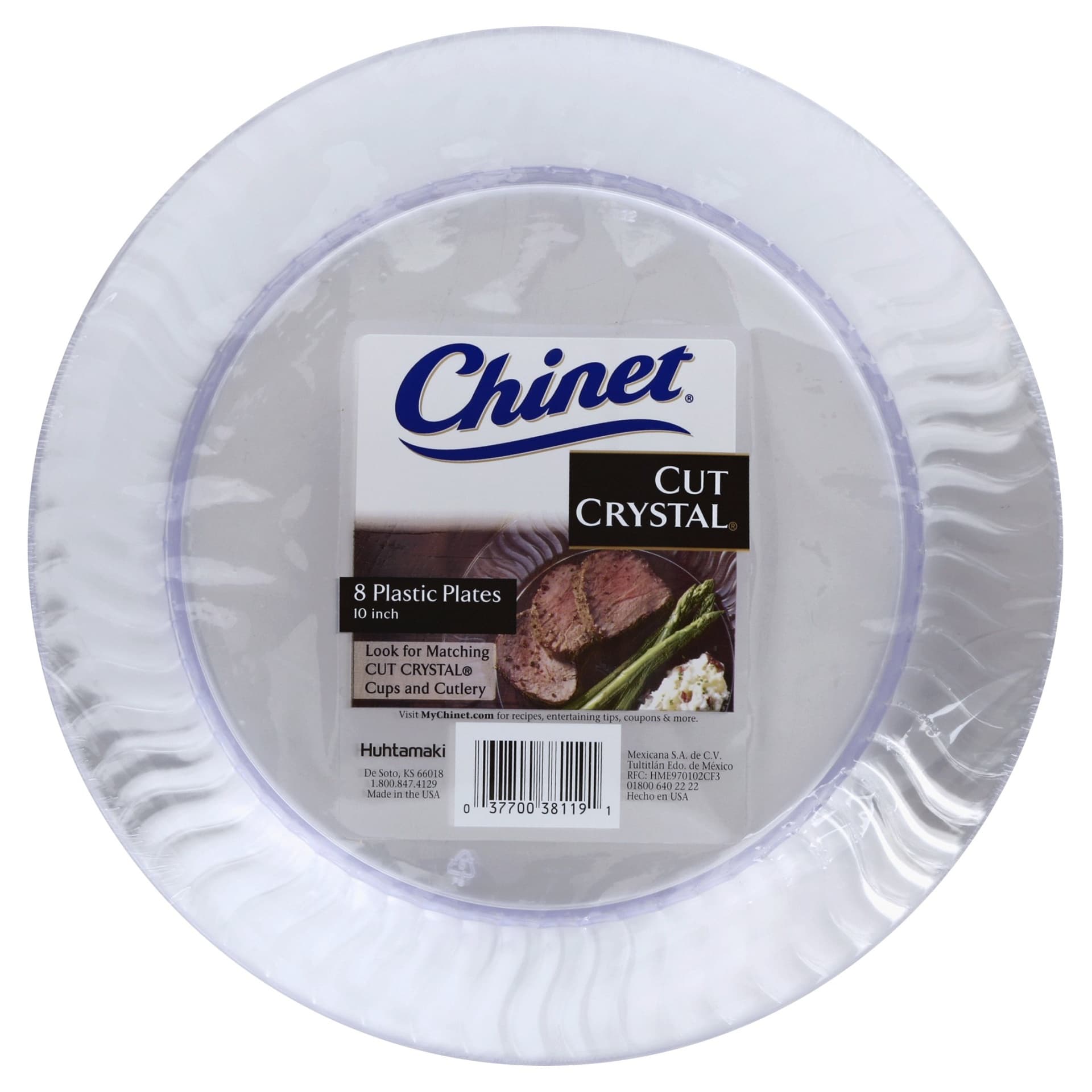 Chinet Cut Crystal 10 Plates 8 ct | Shipt