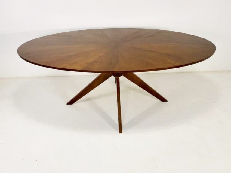 Modern Oval Walnut Dining Table, Conan by Article - EPOCH