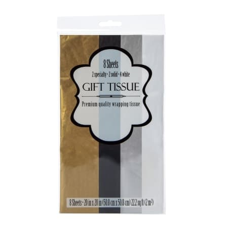 Metallic Gift Wrapping Tissue Paper 8-Count | Five Below