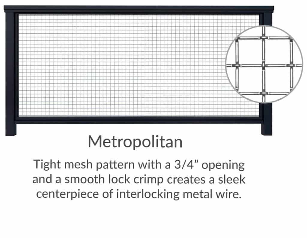Stainless Steel Wire Mesh Railing Infill Panels | DesignRail® by Feeney